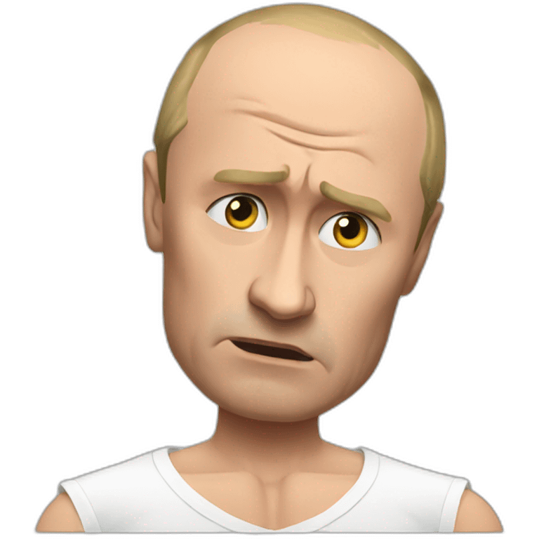 worried muscles putin emoji