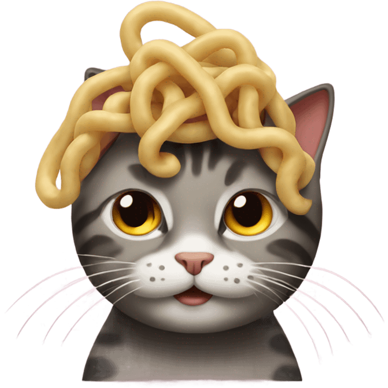 Noodle cat emoji