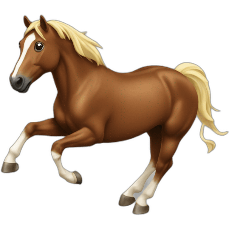 Cheval au galop emoji