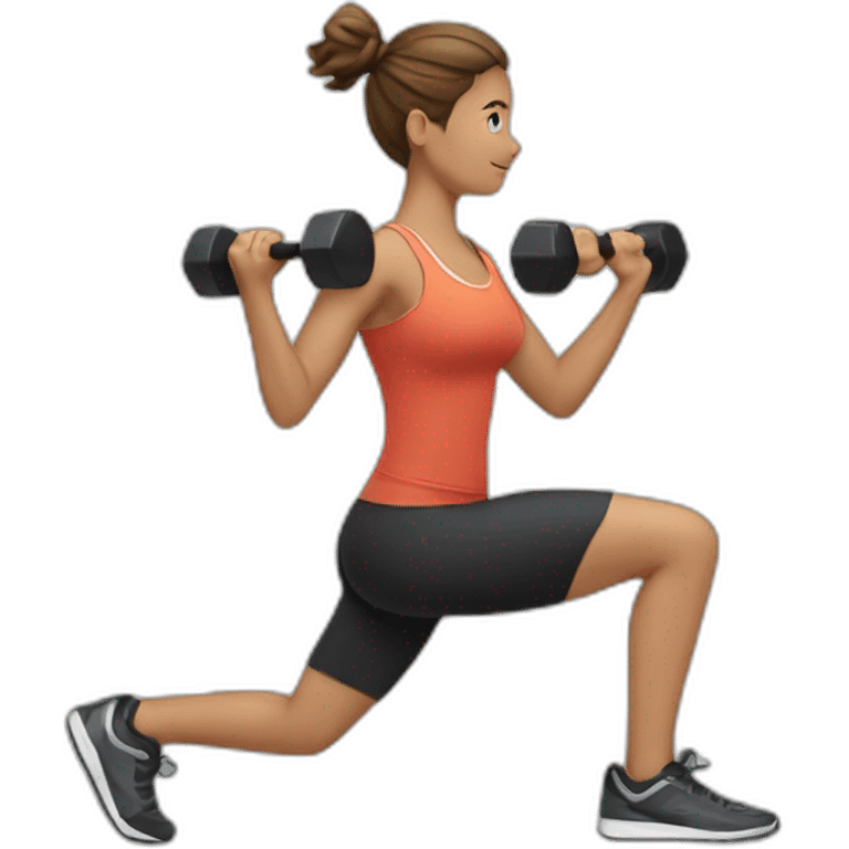 person working out emoji