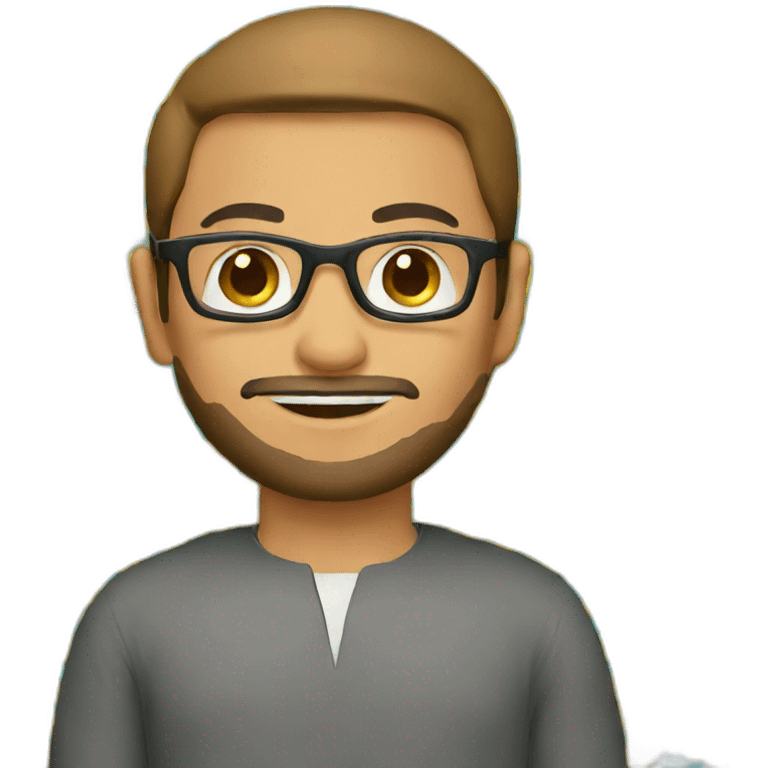 A Muslim geek emoji