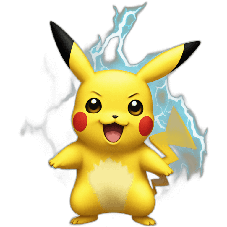 pikachu using thundershock emoji