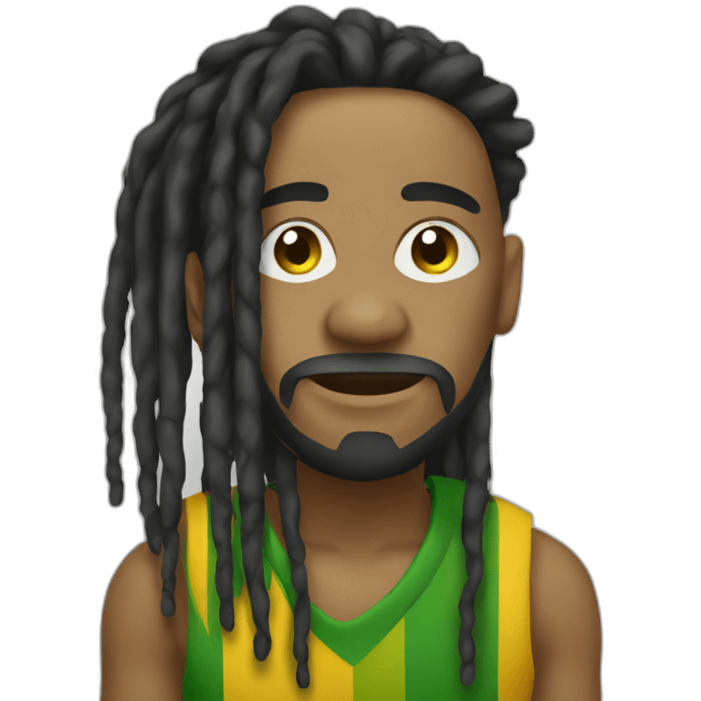 Rasta dreads jamaican emoji