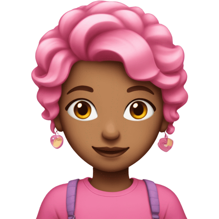 Pink girl emoji