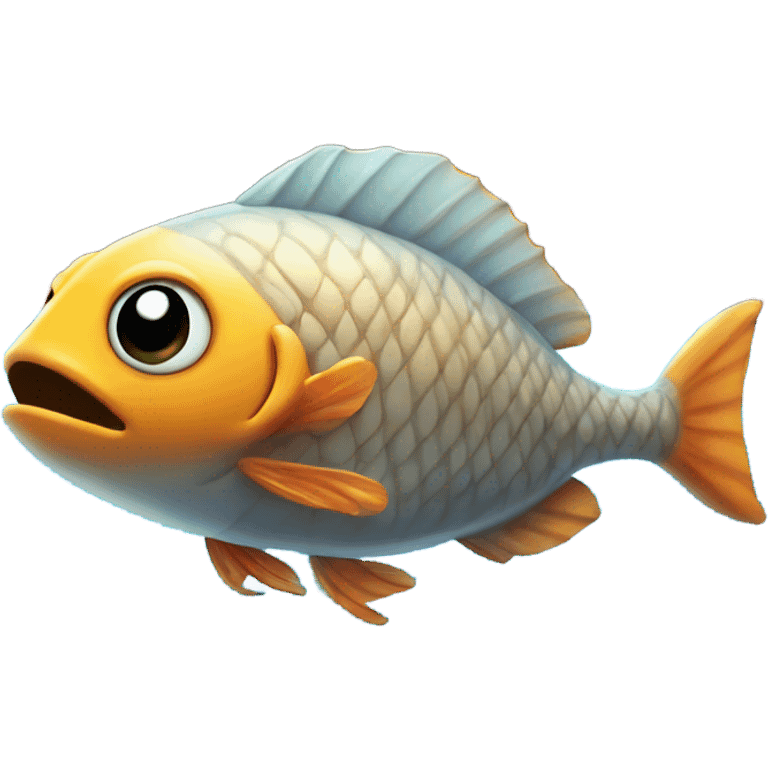 Fish in front of castle emoji