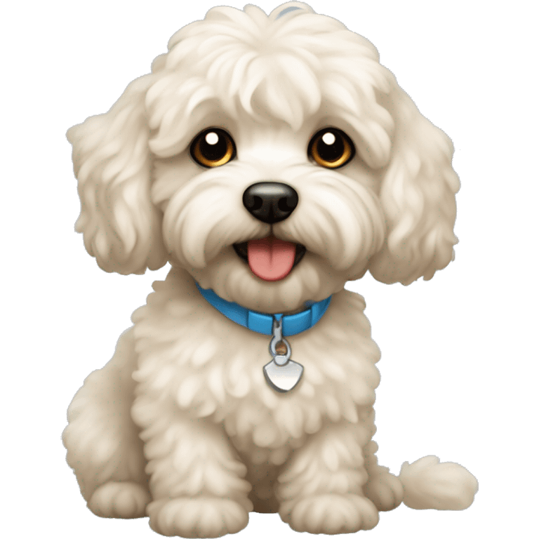 Perrito maltipoo  emoji