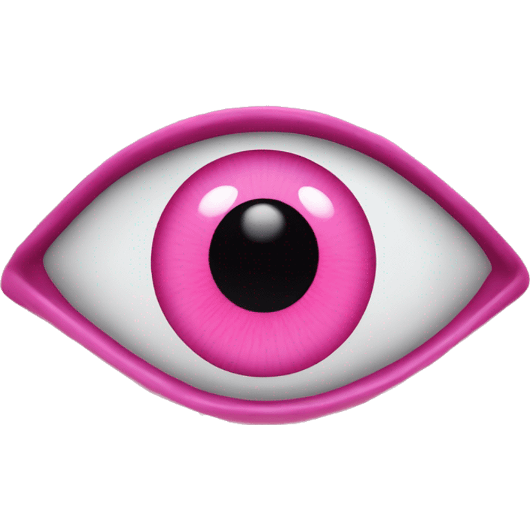 Pink evil eye emoji