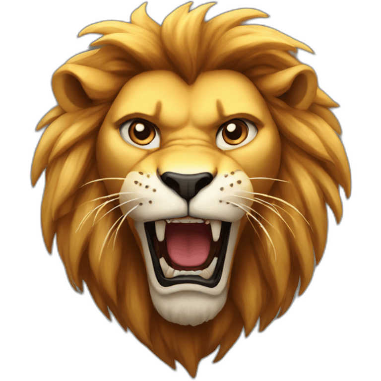 Lion furious emoji