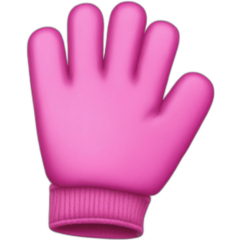 pink gloves  emoji