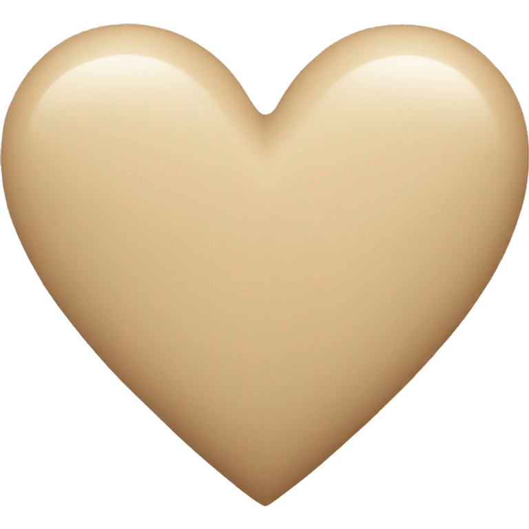 beige heart  emoji