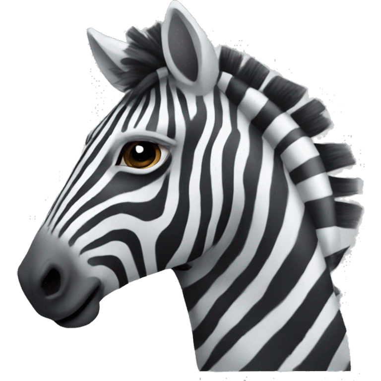 Zebra horse emoji