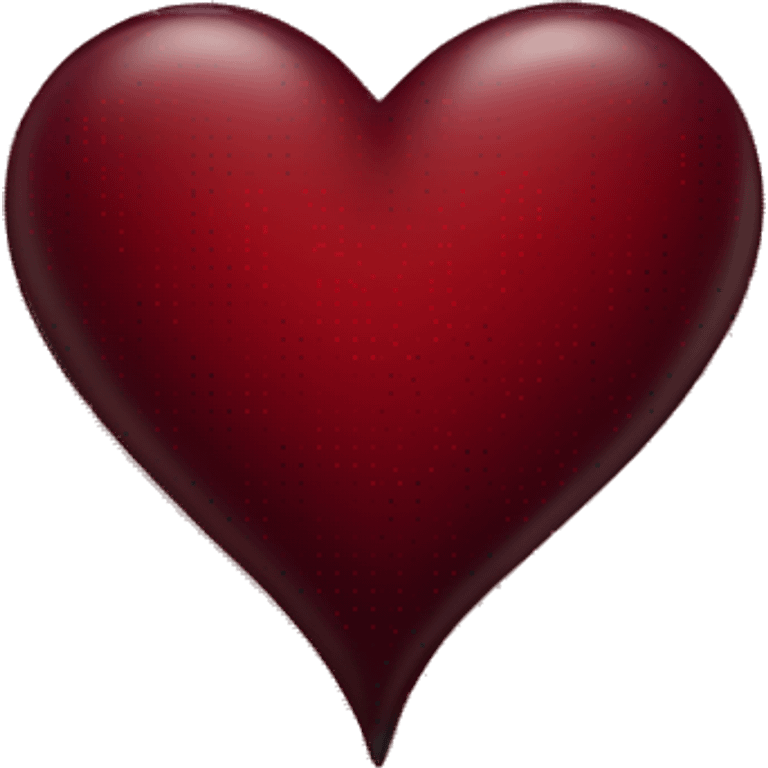 dark red heart emoji