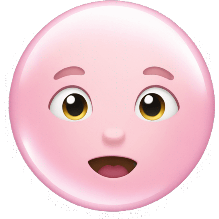 pastel pink bubble emoji