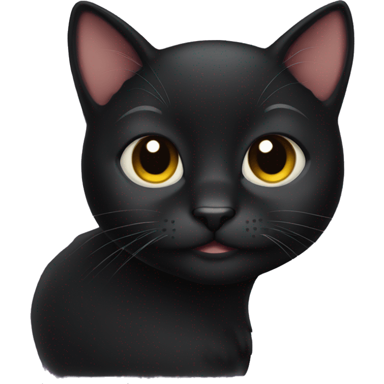 Cute black cat emoji