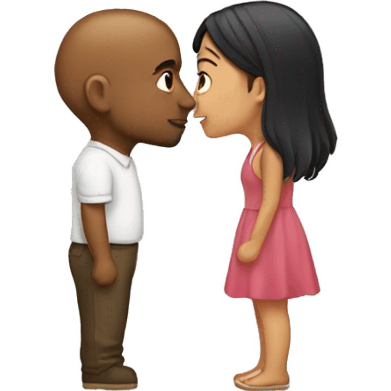 girl with guy kissing  emoji