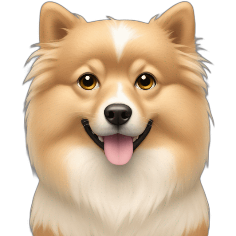 spitz with x-alopecia full-height emoji