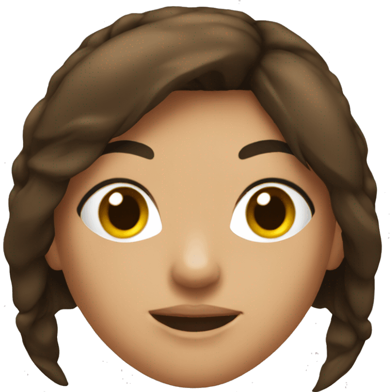 brunette female boxer emoji