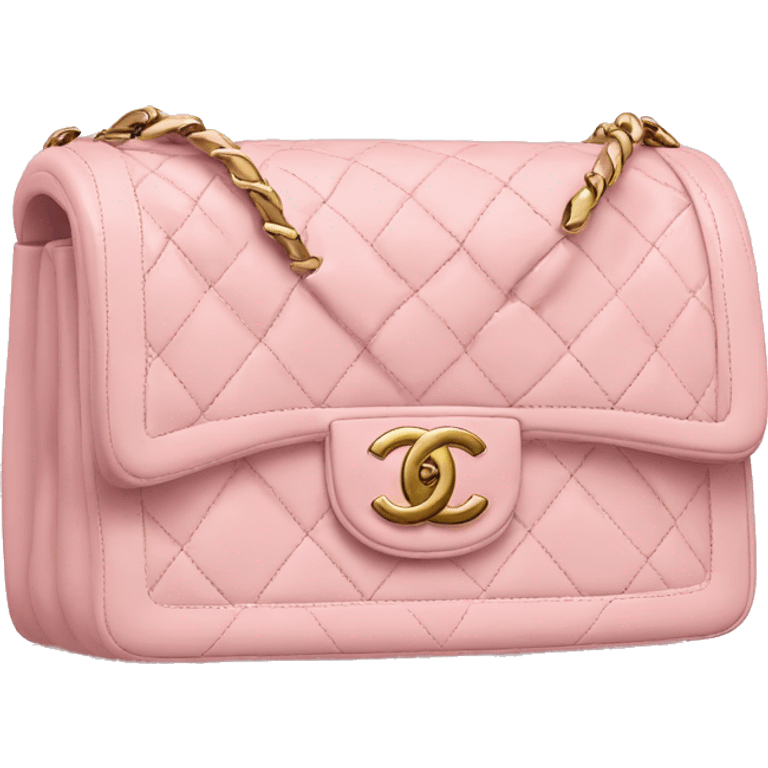 Light pink Chanel handbag emoji