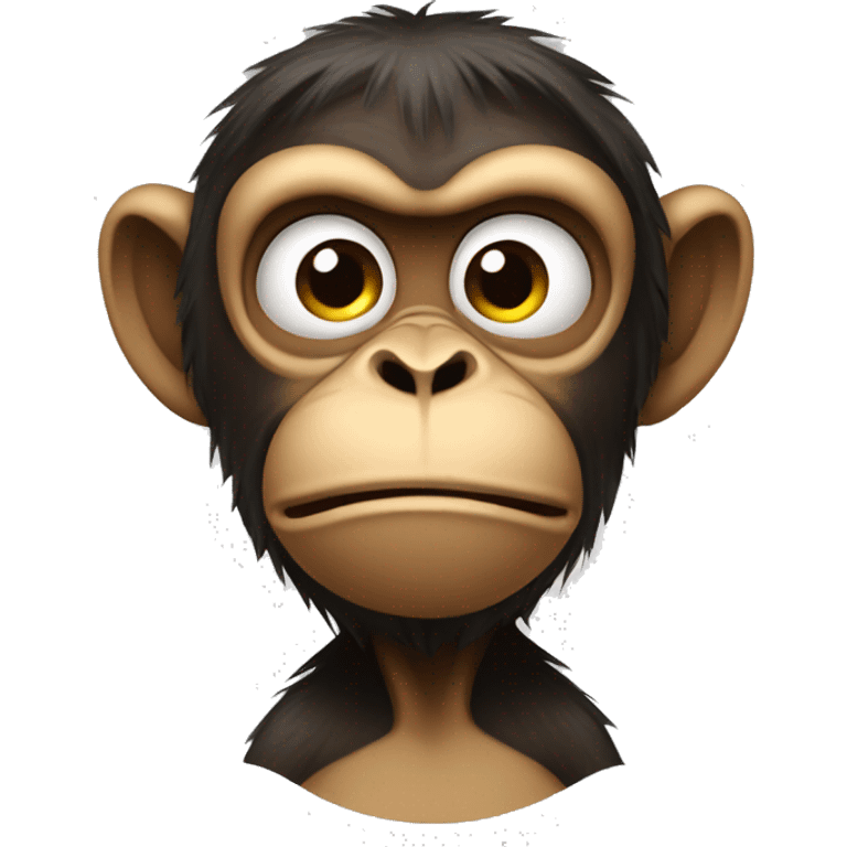 Disgusted monkey  emoji