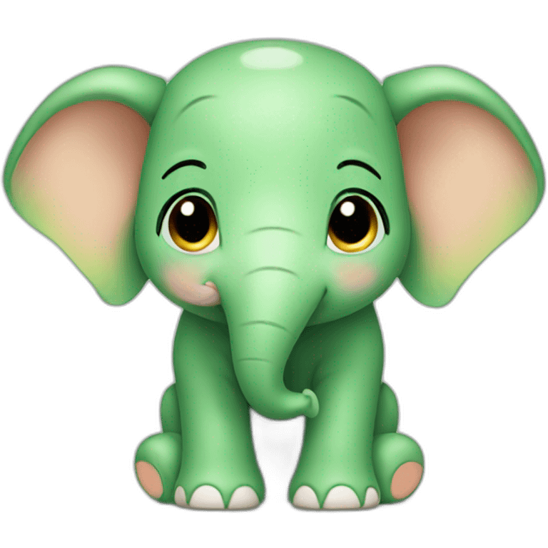 Green Elephant Calf emoji