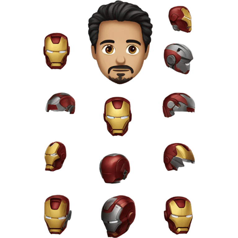 Create iron man but might emoji