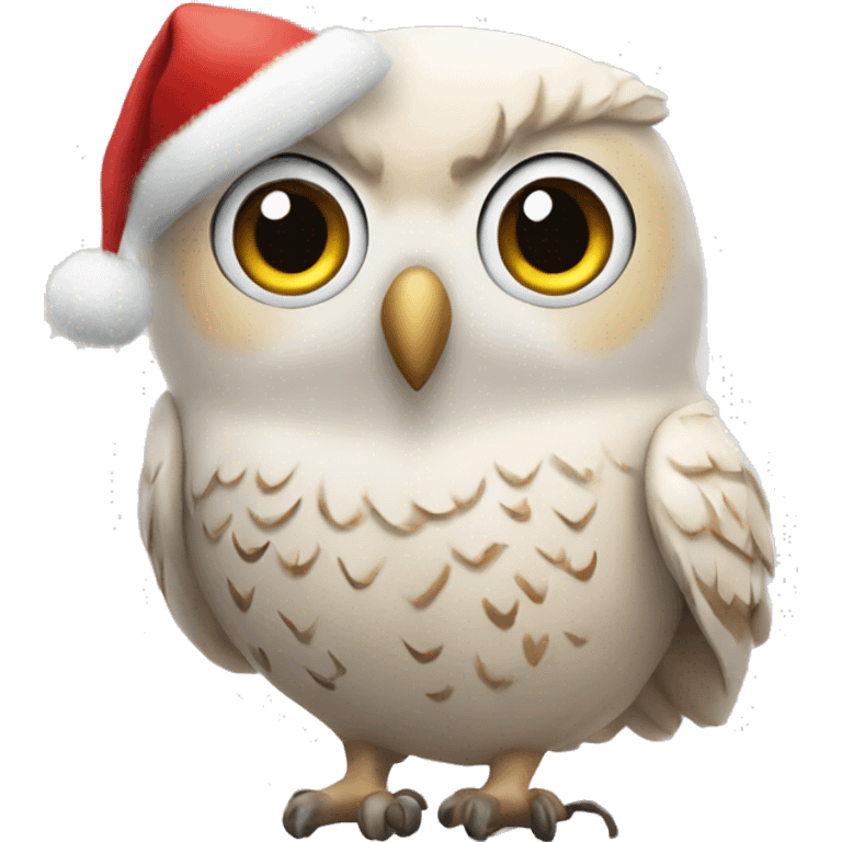 Hedwig owl in Christmas  emoji