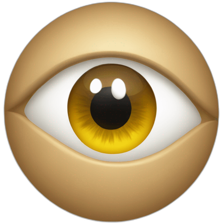 the eye in which the picture is reflected emoji