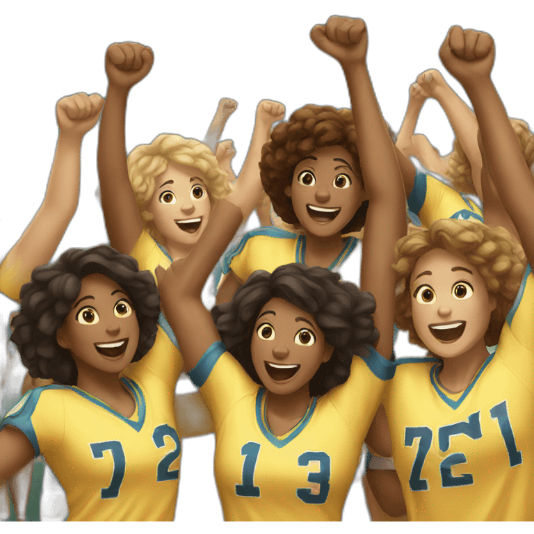 cheering team emoji