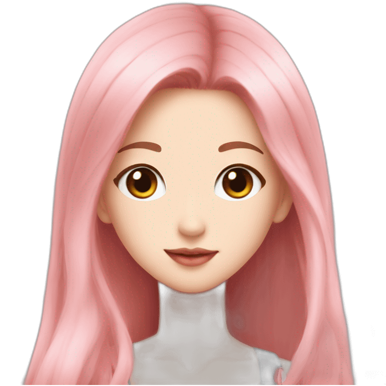 Rosé blackpink con hank emoji