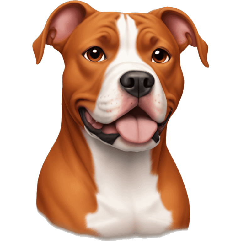 Rust orange Pitbull emoji