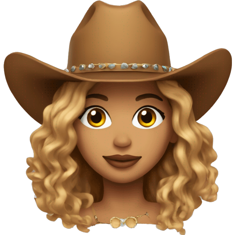 beyonce in cowboy hat emoji