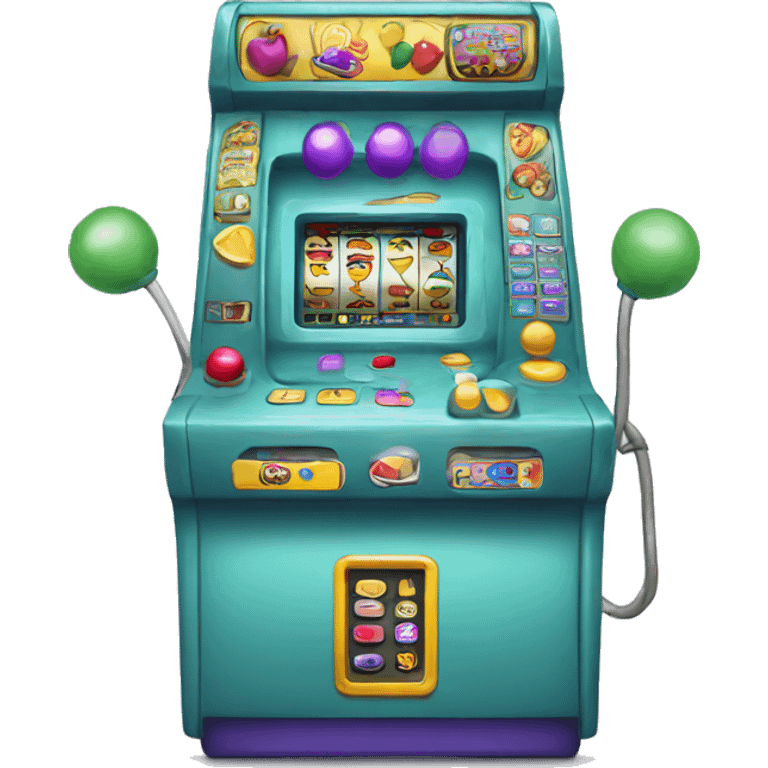 Connect Emoji Joystick and Emoji Casino Machine emoji