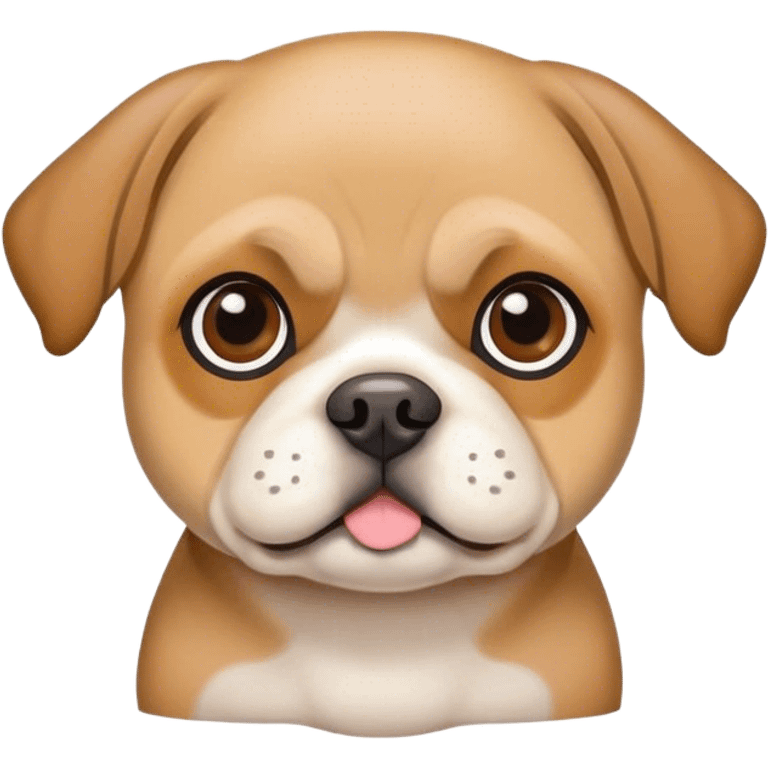 Pug beagle mix fawn color emoji