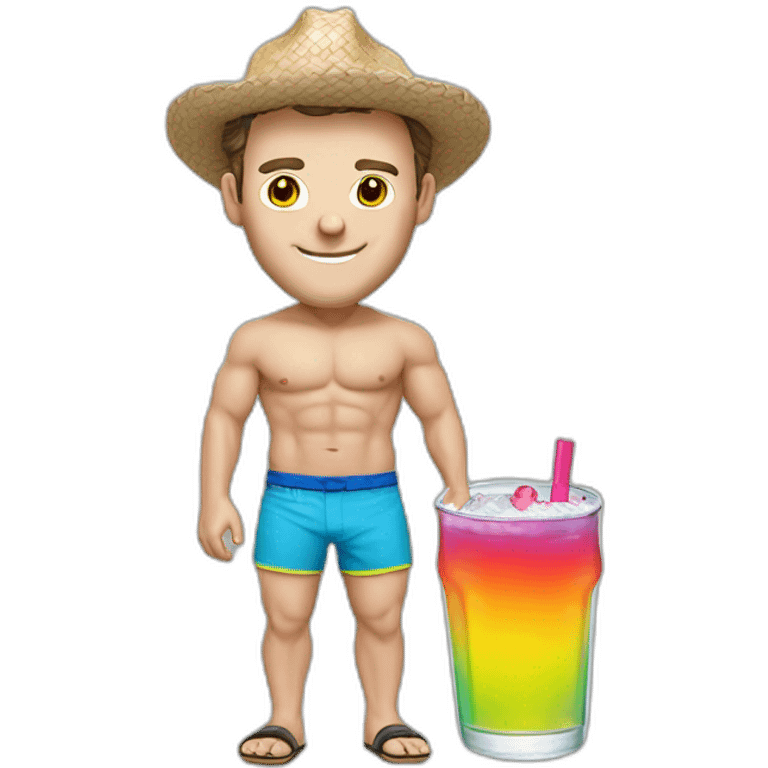 Jonathan Toews as rainbow beach bum emoji