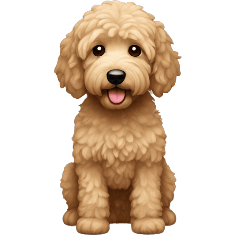 Black Mini Golden Doodle emoji