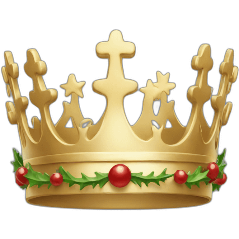 big christmas Crown emoji