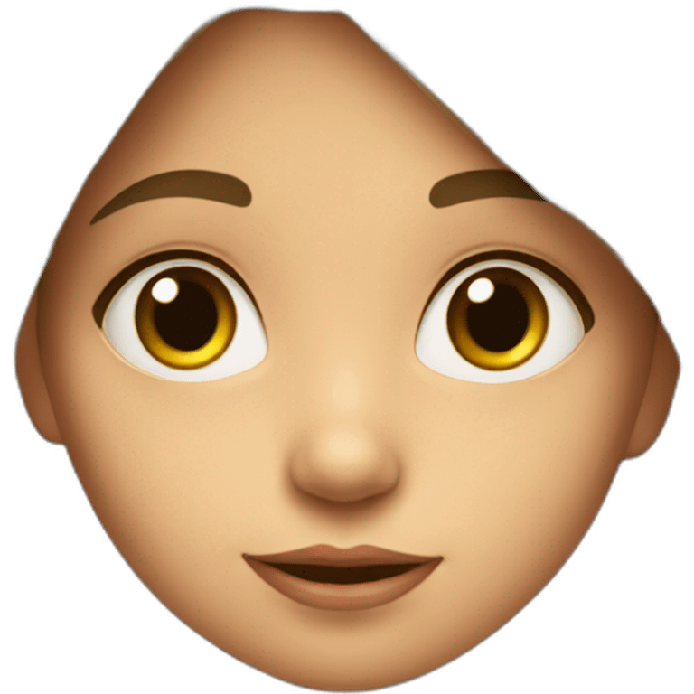 Una niña con un girasol emoji