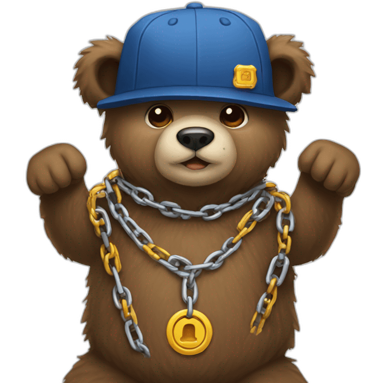 bear-wearing-a-chain- emoji