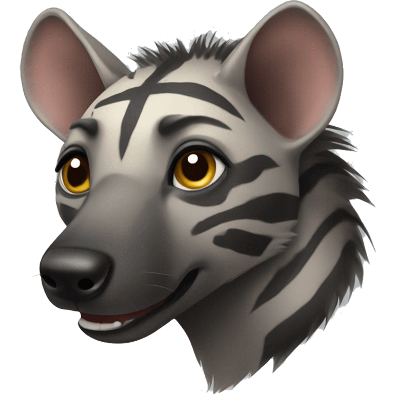 Hyaena with striped body emoji