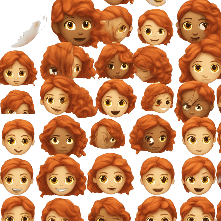 The red-haired girl emoji