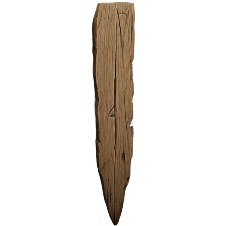 wooden stake emoji