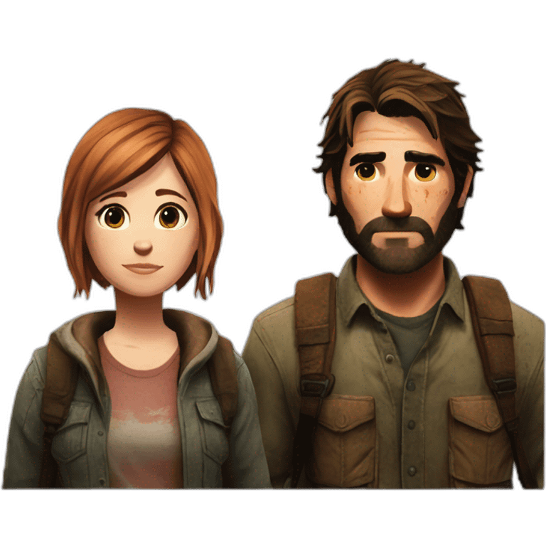 joel and ellie the last of us emoji