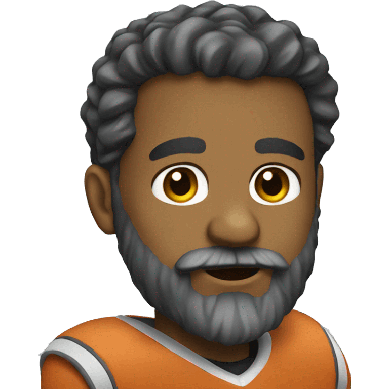 Coach with beard emoji