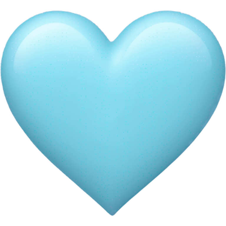 Pastel blue heart emoji