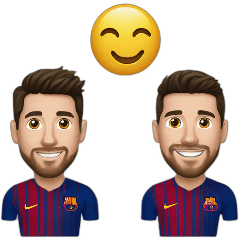 Messi et Ronaldo emoji