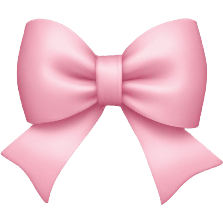 light pink bow on light pink bow emoji