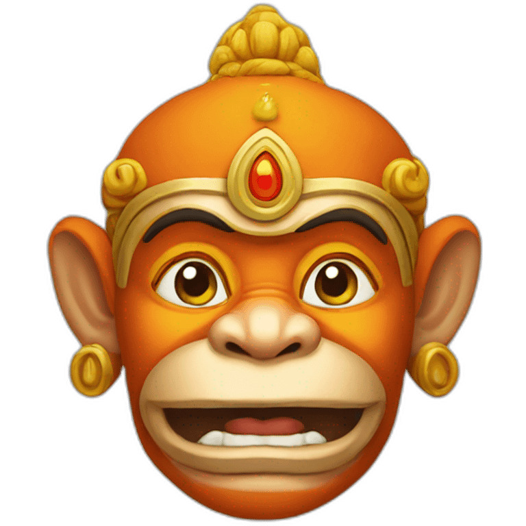 Lord Hanuman logo emoji