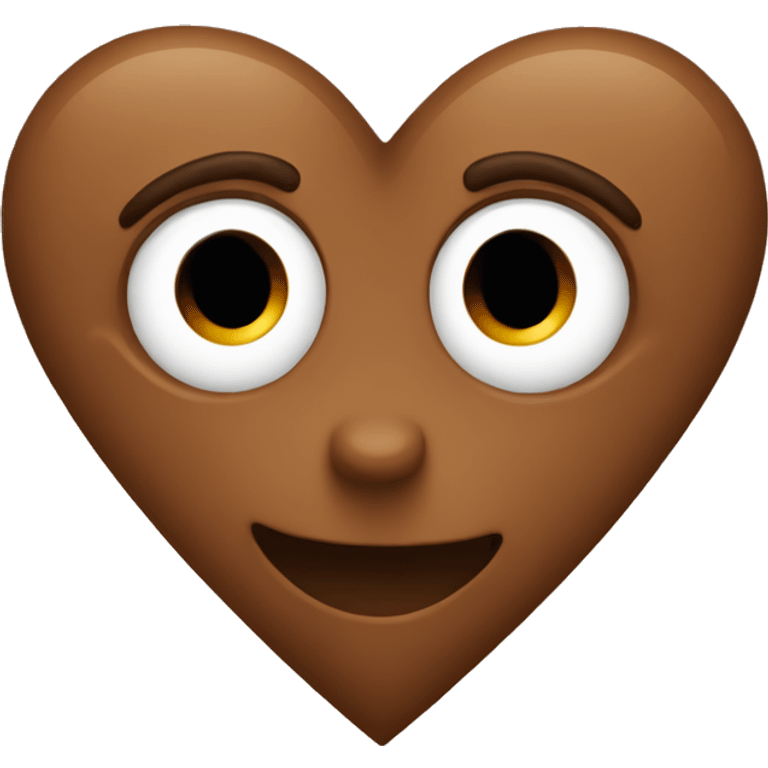 Brown heart emoji