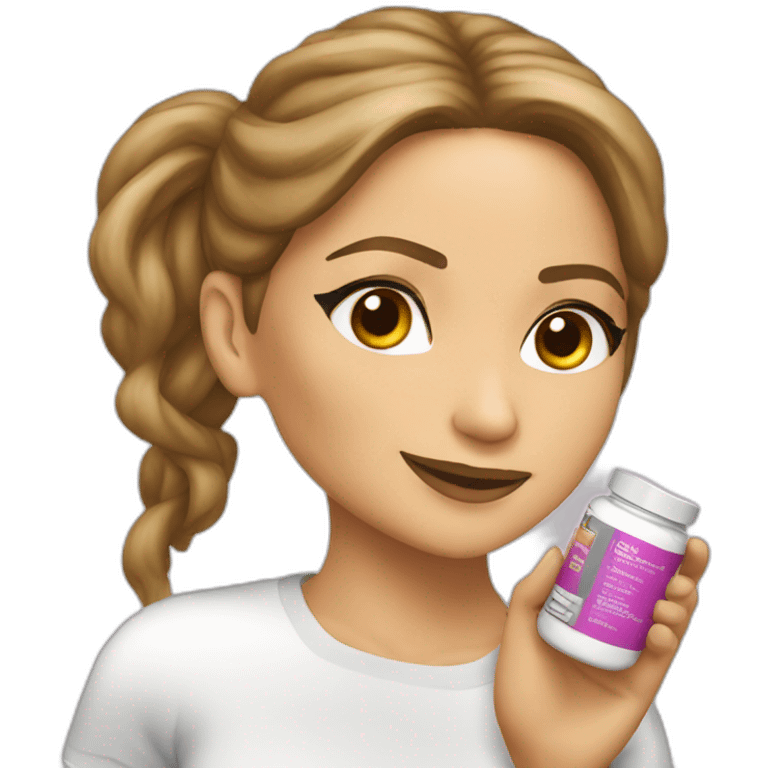 Jennifer Lopez taking supplements  emoji