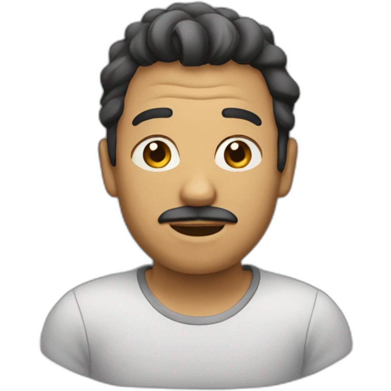 Homme boude emoji